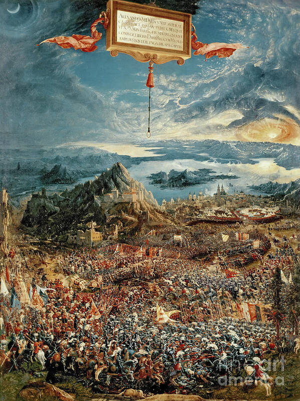 The Poster featuring the painting The Battle of Issus by Albrecht Altdorfer
