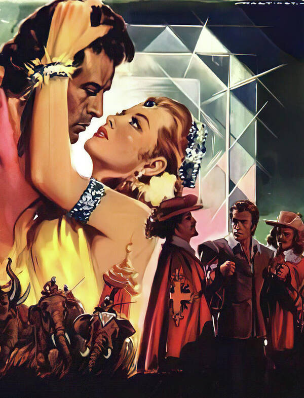 Diamond Poster featuring the painting ''The Diamond Queen'', 1953, movie poster painting by Luigi Martinati by Movie World Posters