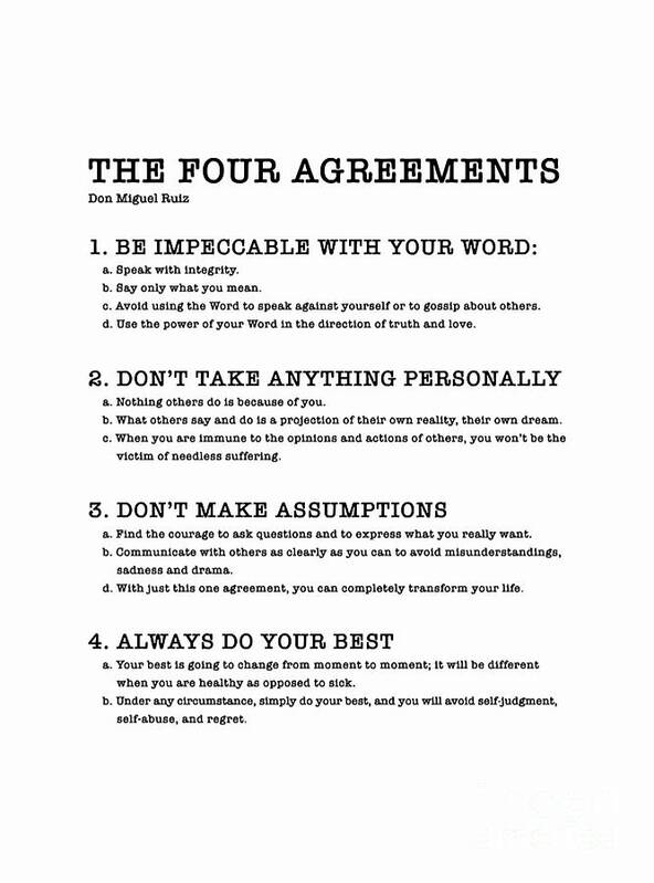 The Four Agreements Poster