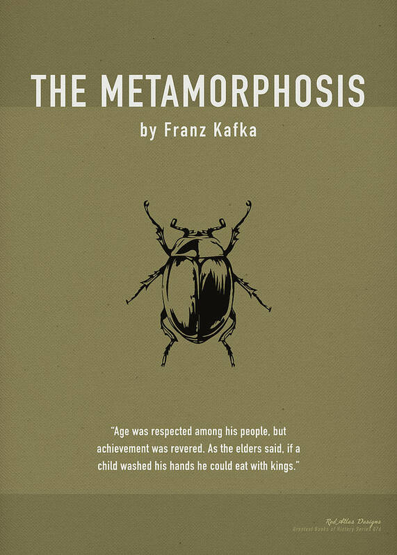 The Metamorphosis by Franz Kafka Greatest Books Ever Art Print Series 076  Poster
