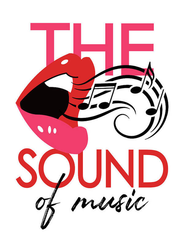The Sound Of Music Poster featuring the digital art The Sound Of Music - Musical Movie Poster by Flo Karp