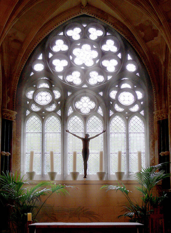 Religious Poster featuring the photograph The Window 2 by Mike McGlothlen