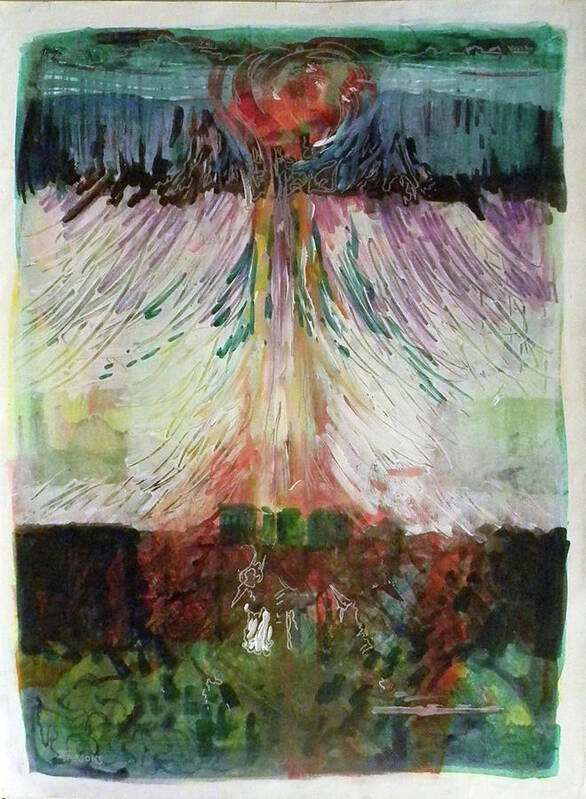 Parsons Poster featuring the painting Transcendence #4 by Sheila Parsons