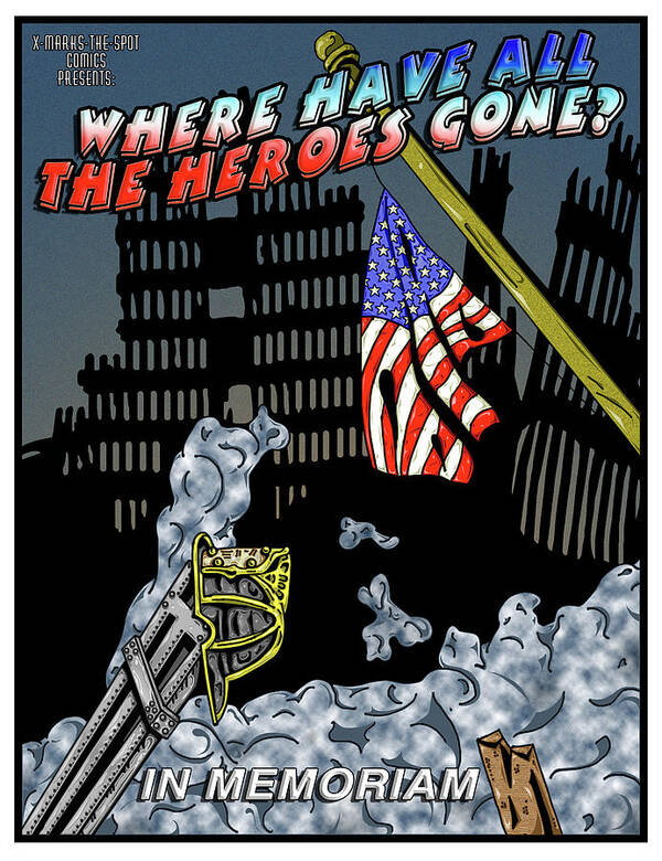 Illustration Poster featuring the digital art Untitled from the Where Have All The Heroes Gone Series by Christopher W Weeks