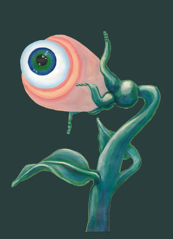 Surreal Poster featuring the painting Venus Eye Snap by Vicki Noble