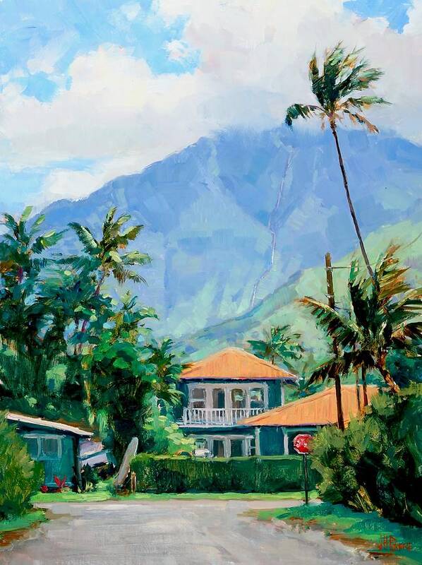 Hanalei Poster featuring the painting Weke Hale by Jenifer Prince