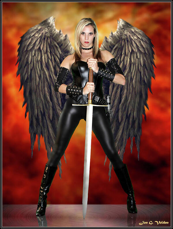 Winged Poster featuring the photograph Winged Avatar by Jon Volden