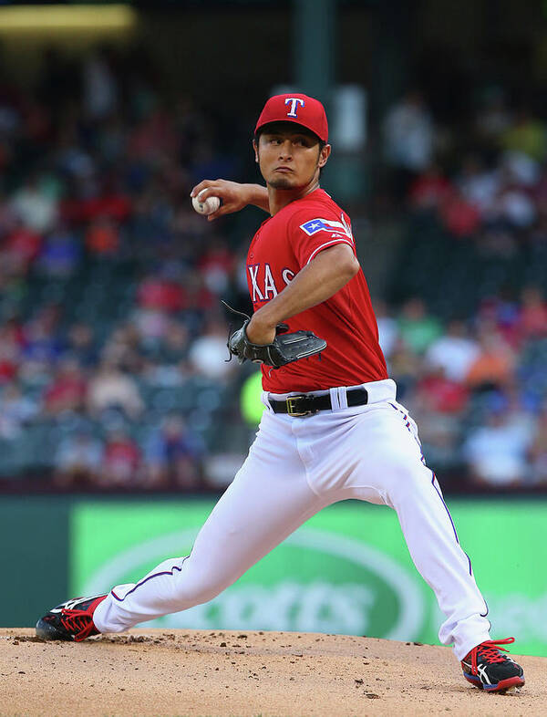 American League Baseball Poster featuring the photograph Yu Darvish by Ronald Martinez