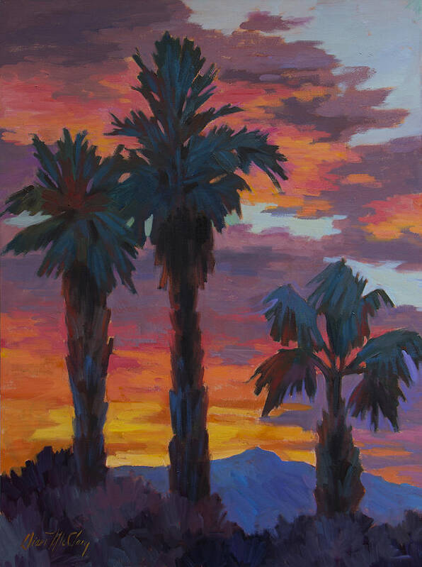 Casa Tecate Poster featuring the painting Casa Tecate Sunrise 2 by Diane McClary