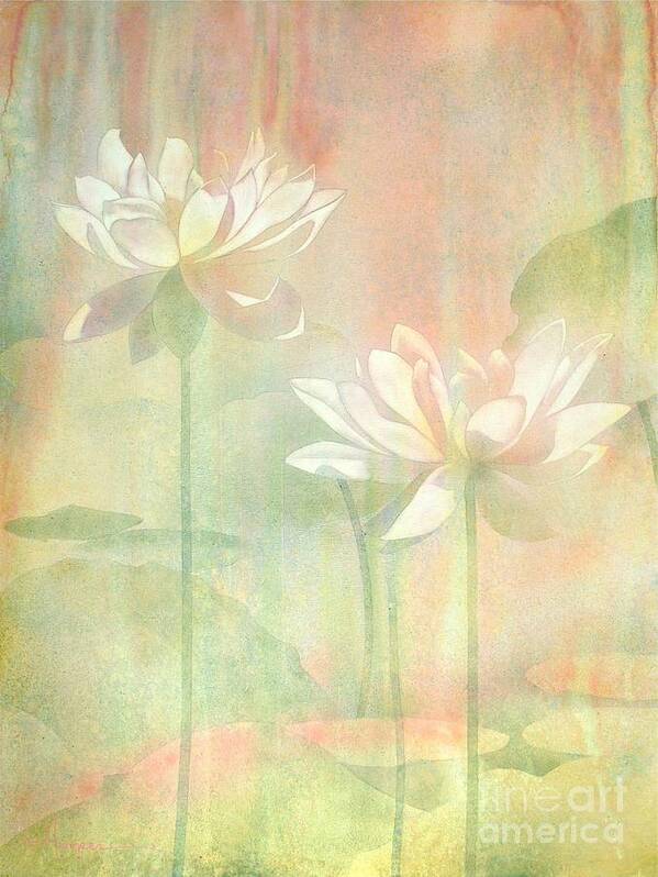 Watercolor Poster featuring the painting Lotus by Robert Hooper