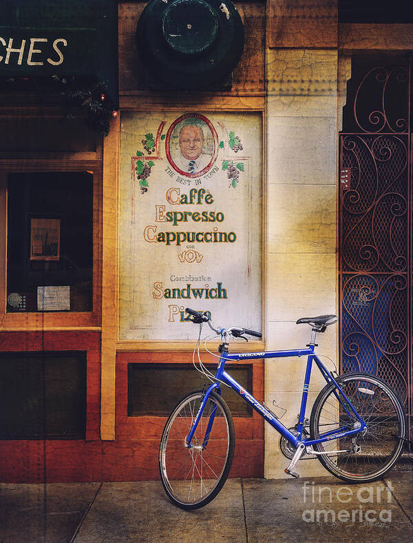 San Francisco Poster featuring the photograph Caffe Expresso Bicycle by Craig J Satterlee