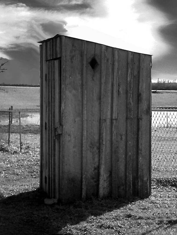 Ansel Adams Poster featuring the photograph Koyl Cemetery Outhouse5 by Curtis J Neeley Jr