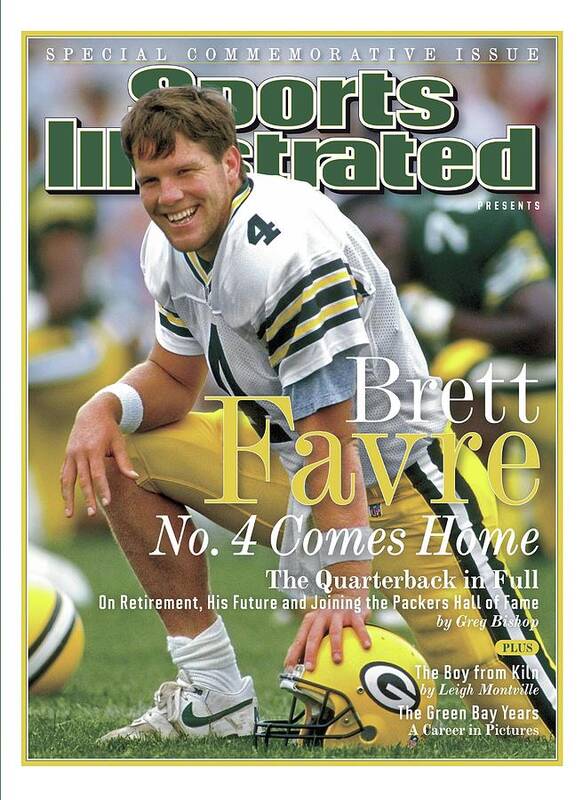De Pere Poster featuring the photograph Brett Favre, No. 4 Comes Home Special Commemorative Issue Sports Illustrated Cover by Sports Illustrated