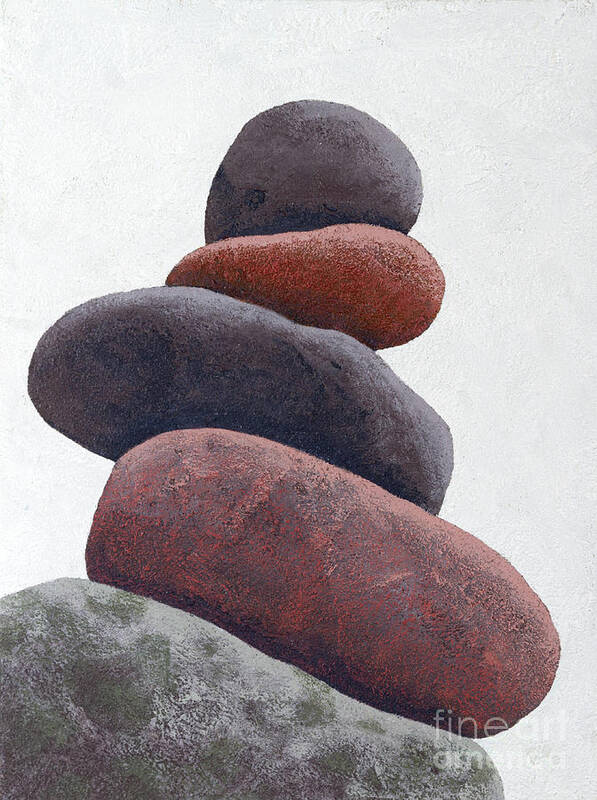 Cairns Poster featuring the painting Cairn by Garry McMichael