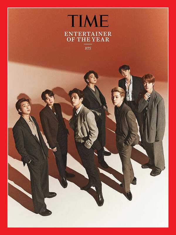 #faatoppicks Poster featuring the photograph 2020 Entertainer of the Year - BTS by Photograph by Mok Jung Wook for TIME