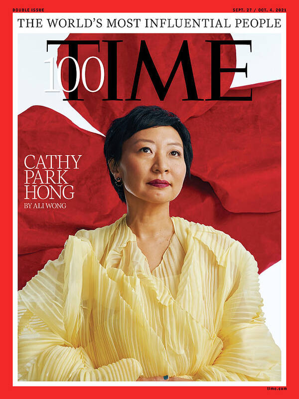 2021 Time 100 - The World's Most Influential People Poster featuring the photograph 2021 TIME100 - Cathy Park Hong by Photograph by Michelle Watt for TIME
