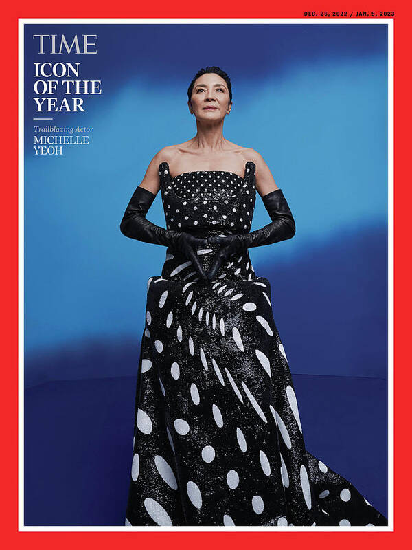 Icon Of The Year Poster featuring the photograph 2022 Icon of the Year - Michelle Yeoh by Photograph by Michelle Watt for TIME