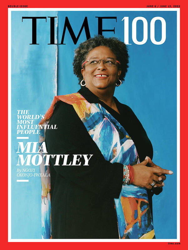 2022 Time100 Poster featuring the photograph 2022 TIME100 - Mia Mottley by Photograph by Camila Falquez for TIME