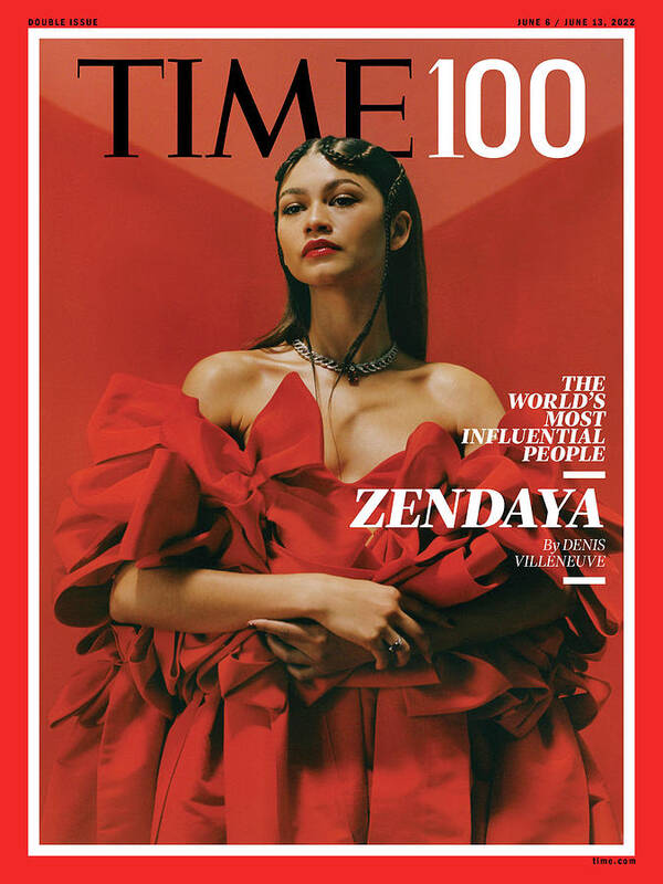 2022 Time100 Poster featuring the photograph 2022 TIME100 - Zendaya by Photograph by Camila Falquez for TIME