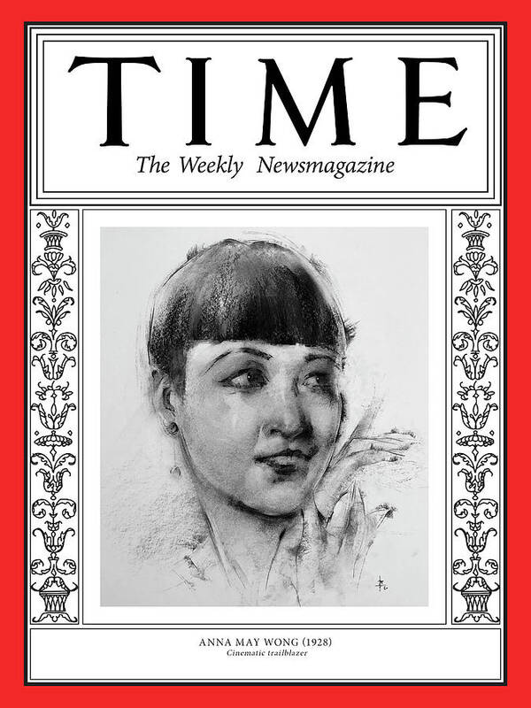 Time Poster featuring the photograph Anna May Wong, 1928 by Illustration by George Dawnay for TIME