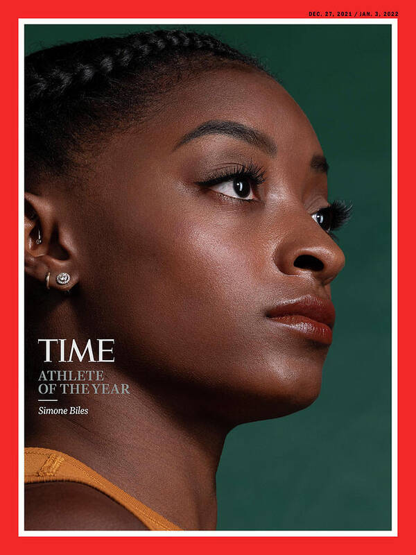 Time Athlete Of The Year Poster featuring the photograph 2021 Athlete of the Year - Simone Biles by Photograph by Djeneba Aduayom for TIME