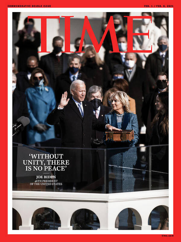 Joseph R. Biden Poster featuring the photograph Biden Inauguration by Photograph by Philip Montgomery for TIME