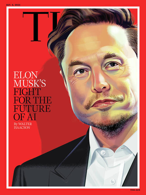 Elon Musk Poster featuring the photograph Elon Musks Fight For The Future of AI by Nigel Buchanan