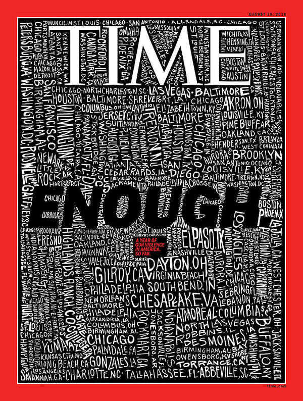 Guns Poster featuring the photograph Enough by Illustration by John Mavroudis for TIME