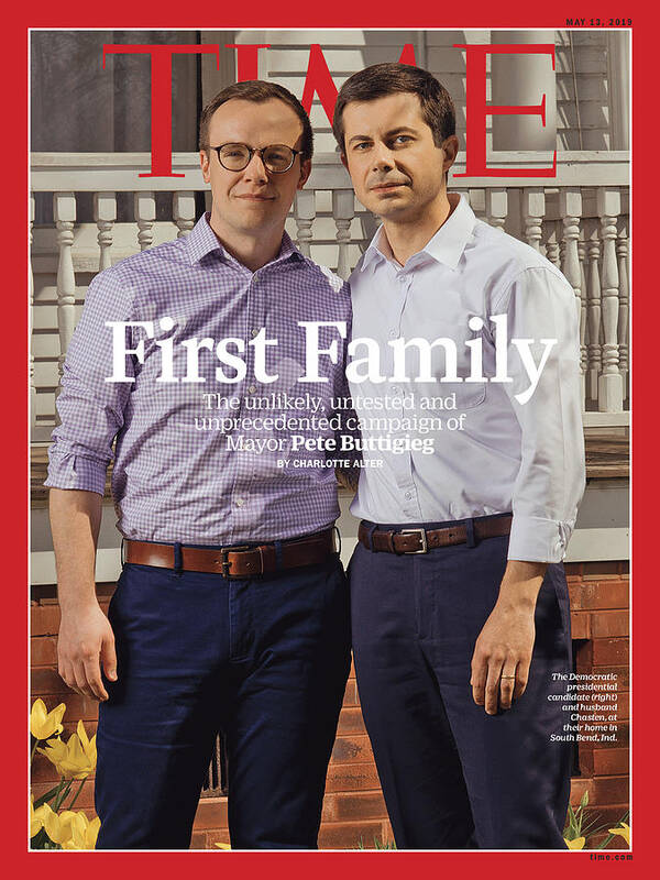 Pete Buttigieg Poster featuring the photograph First Family by Photograph by Ryan Pfluger for TIME