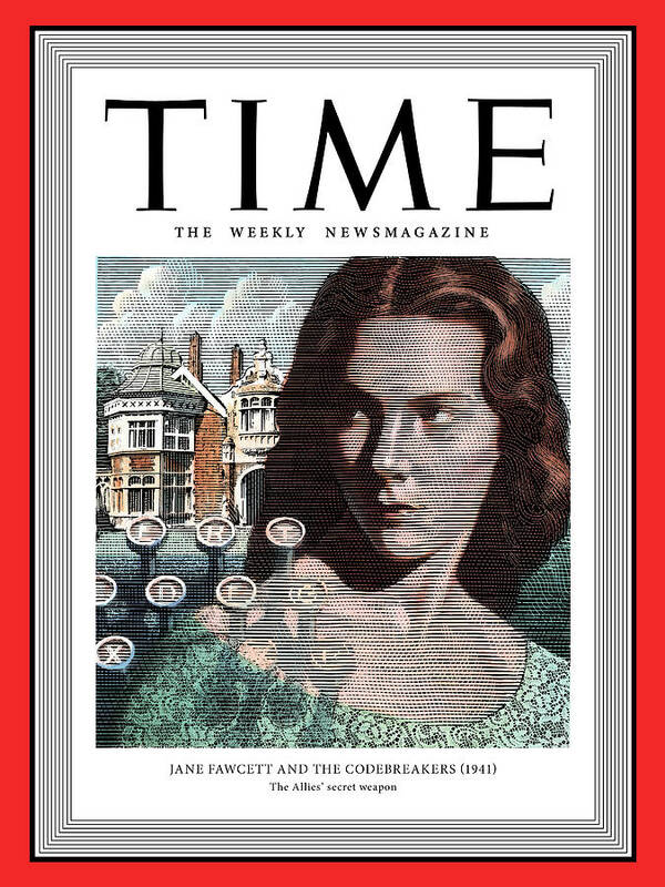 Time Poster featuring the photograph Jane Fawcett and the Code Breakers, 1941 by Illustration by Mark Summers for TIME