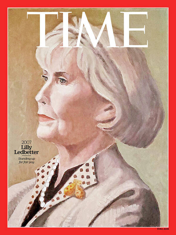Time Poster featuring the photograph Lilly Ledbetter, 2007 by Painting by Nicole Jeffords for TIME