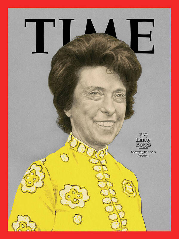 Time Poster featuring the photograph Lindy Boggs, 1974 by Illustration by Edward Kinsella for TIME