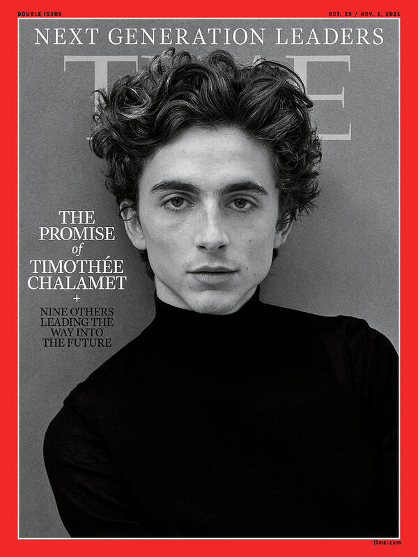 Next Generation Leader Poster featuring the photograph Next Generation Leaders - Timothee Chalamet by Photograph by Ruven Afanador for TIME