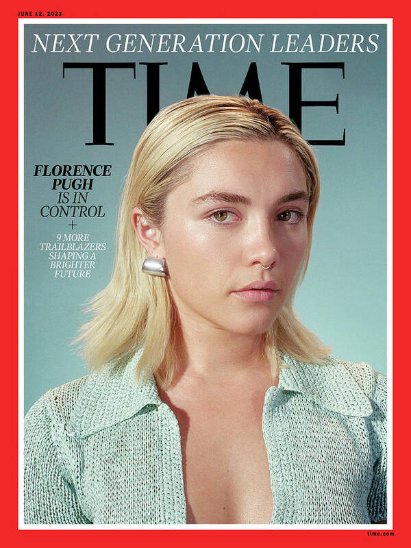 Next Generation Leaders Poster featuring the photograph NGL- Florence Pugh by Photograph by Mark Peckmezian for TIME
