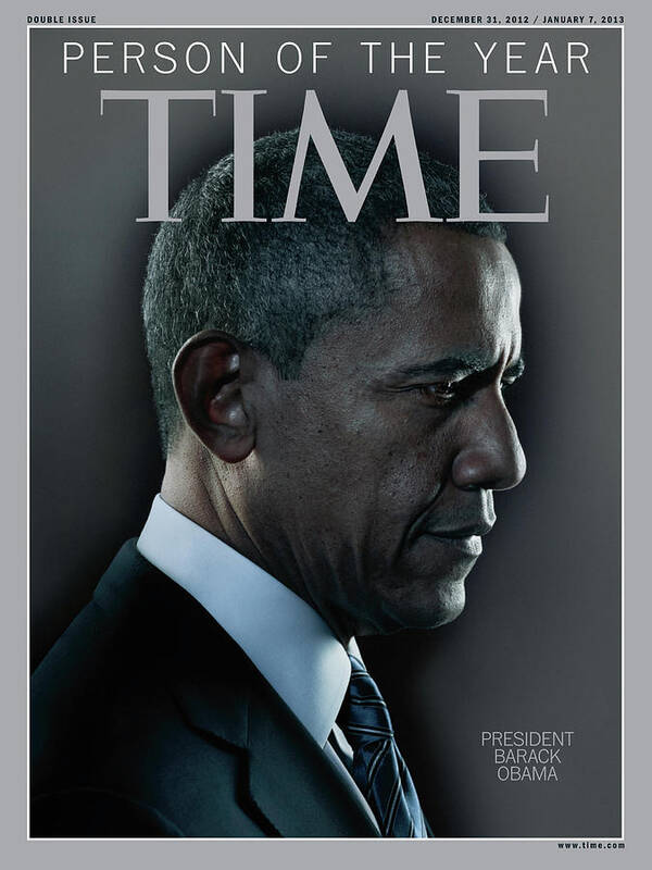 2012 Person Of The Year Poster featuring the photograph 2012 Person of the Year - Barack Obama by Photograph by Nadav Kander for TIME