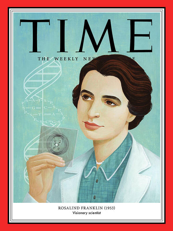 Time Poster featuring the photograph Rosalind Franklin, 1953 by Illustration by Jody Hewgill for TIME