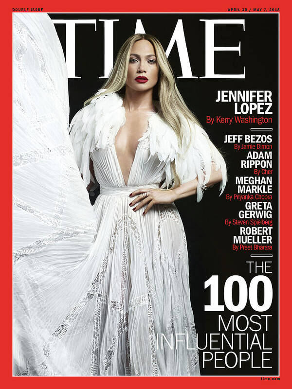 The 100 Poster featuring the photograph The 100 Most Influential People - Jennifer Lopez by Photograph by Peter Hapak for TIME