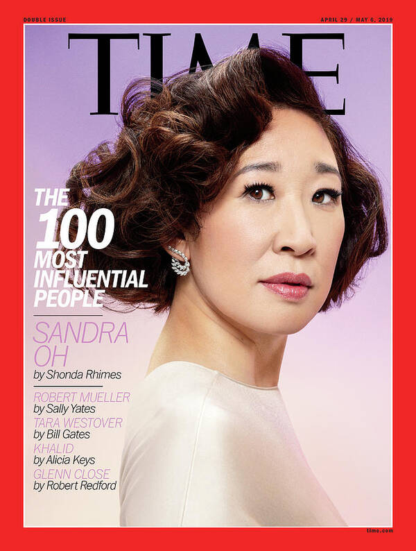 Time Poster featuring the photograph The 100 Most Influential People - Sandra Oh by Photograph by Pari Dukovic for TIME