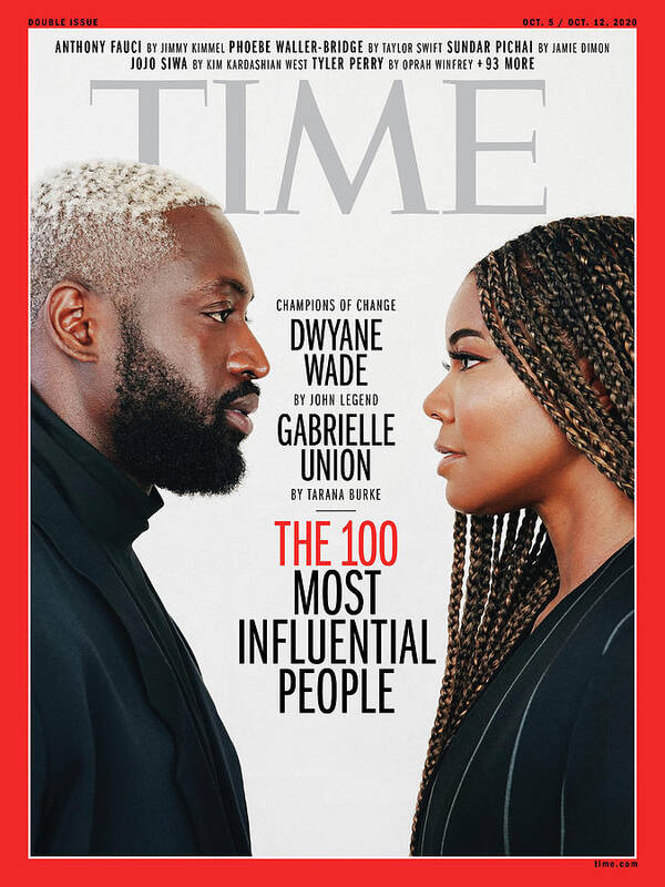 Time 100 Most Influential People Poster featuring the photograph TIME 100 - Dwyane Wade, Gabrielle Union by Photograph by Texas Isaiah for TIME