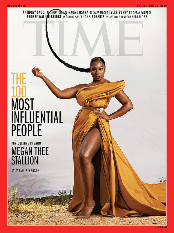 Time 100 Most Influential People Poster featuring the photograph TIME 100 - Megan Thee Stallion by Photograph by Dana Scruggs for TIME