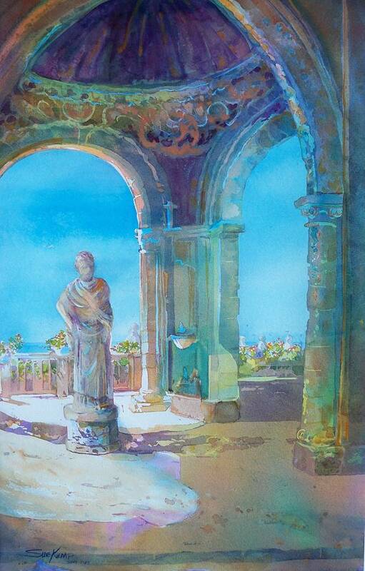 Italy Poster featuring the painting Cimbroni-Ravello by Sue Kemp