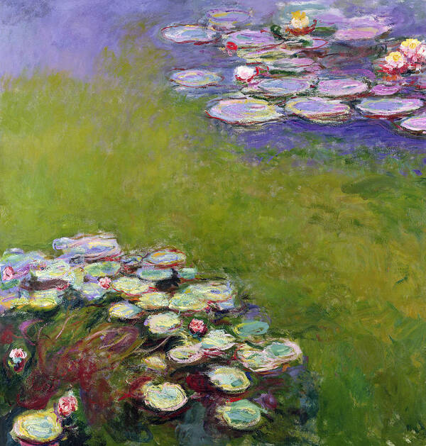  Monet Poster featuring the painting Waterlilies by Claude Monet