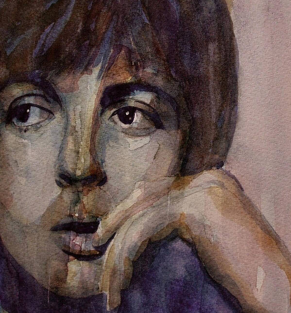 Paul Mccartney Poster featuring the painting Yesterday by Paul Lovering
