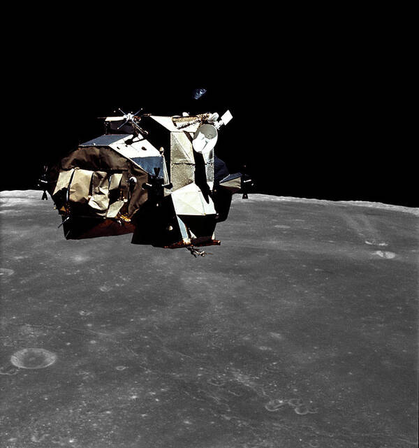 Lunar Module Poster featuring the photograph Lunar Module #3 by Nasa/science Photo Library