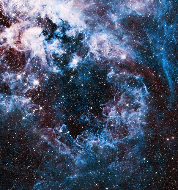 Nebula Poster featuring the photograph Blue Storm by Jennifer Rondinelli Reilly - Fine Art Photography