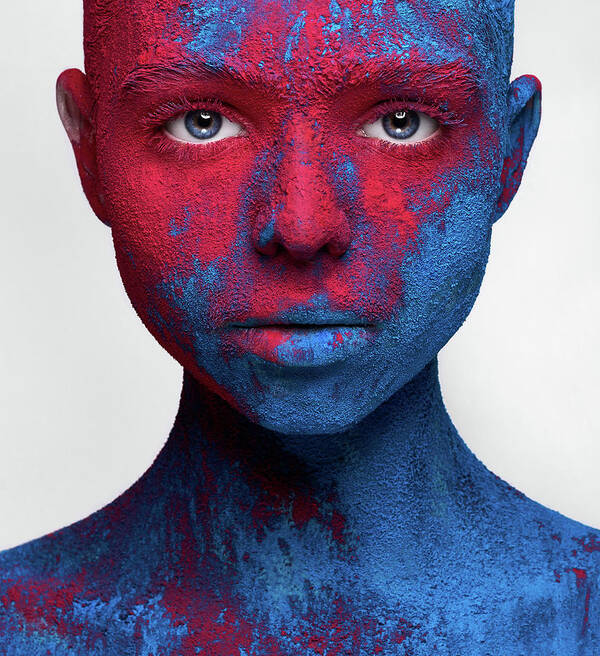 Portrait Poster featuring the photograph Colored Ecstasy by Alex Malikov