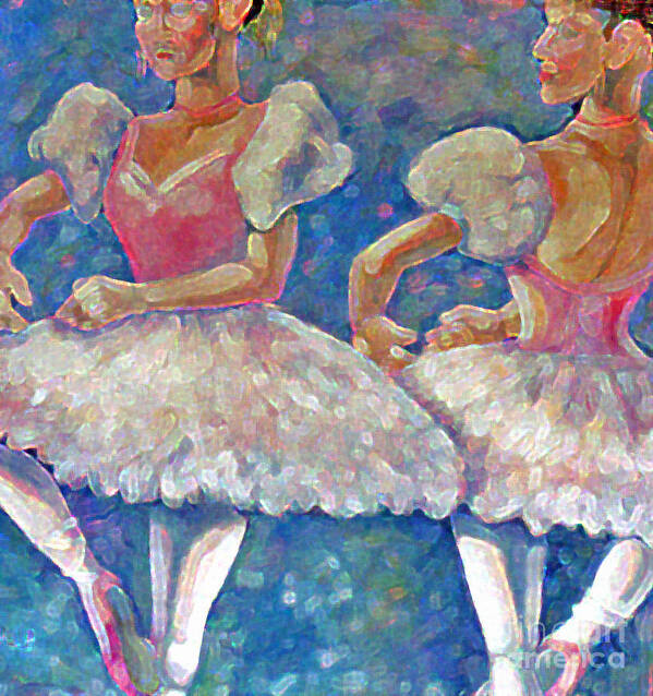 Ballerina Poster featuring the painting Dance Ballerina by Rita Brown