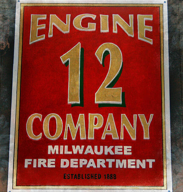 Fire Service Poster featuring the photograph Engine 12 by Susan McMenamin