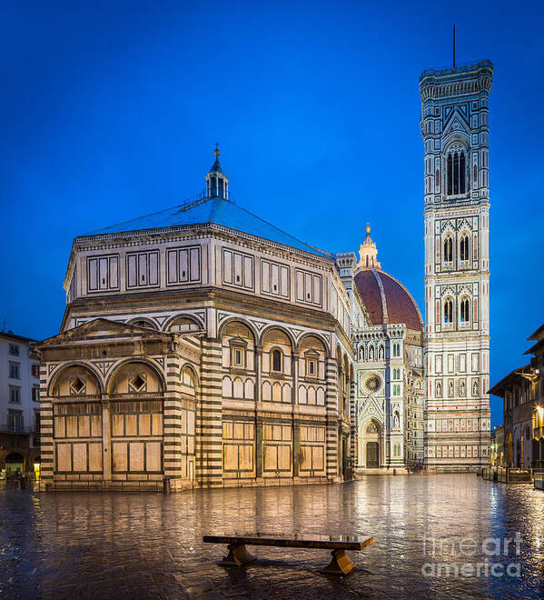 Christian Poster featuring the photograph Firenze Duomo by Inge Johnsson