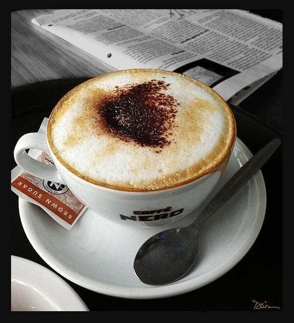 Cappuccino Poster featuring the photograph Just Perfect by Peggy Dietz